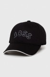 BOSS Green șapcă culoarea negru, cu imprimeu 50492737