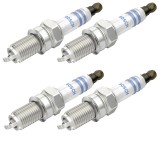 Set 4 bujii scanteie Bosch pentru Fiat Punto, Doblo, Stilo, Panda, 500, Qubo, Ford KA, Opel Combo