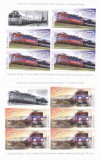 ROMANIA 2019 - 20 ANI GRAMPET GRUP - LOCOMOTIVE , MNH- LP 2236 SET MINICOLI., Transporturi, Nestampilat