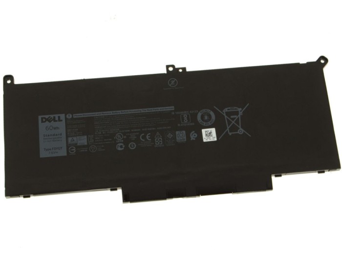 Baterie Laptop, Dell, Latitude 7280, 7290, 7380, 7390, 7480, 7490, F3YGT, 0F3YGTY, 7.6V, 7500mAh, 60Wh