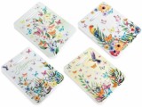 Cumpara ieftin Set 4 suporturi vase fierbinti pluta ceramica multicolora Exotic cm 15 x 20 H