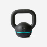 Ganteră Kettlebell din Fontă și Bază din Cauciuc - 6 kg, Corength