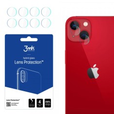 Folie de protectie Camera Spate 3MK Protection pentru Apple iPhone 13, Sticla Flexibila, Set 4 bucati, Transparenta