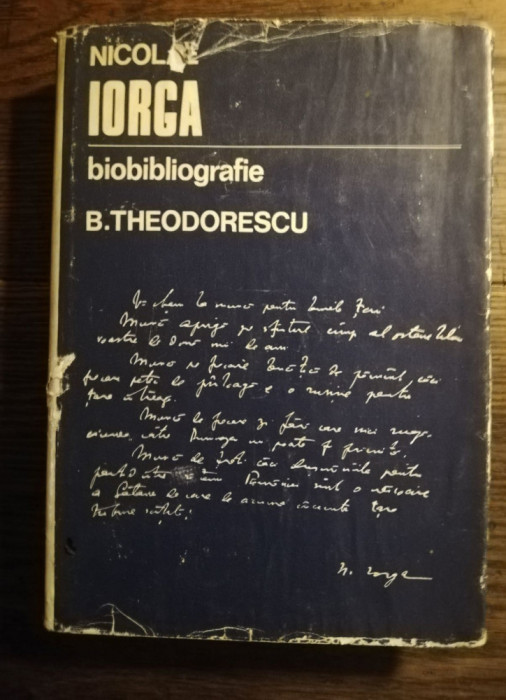 B. Theodorescu - Nicolae Iorga biobliografie