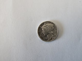 SUA One Dime 1941 Argint are 3 gr,impecabila, America de Nord