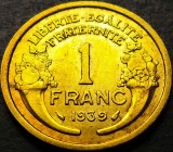 Cumpara ieftin Moneda istorica 1 FRANC - FRANTA, anul 1939 * cod 1211 B = A.UNC, Europa