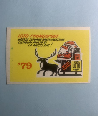 Calendar 1979 loto pronosport foto
