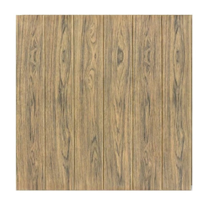 Set 10 placi tapet 3d, flippy, 70 x 70 cm, grosime 3 mm, din rasina, tip placi de lemn, suprafata acoperita 4.9 mp, maro deschis