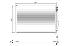 VALEO 822643 Condensator climatizare foto