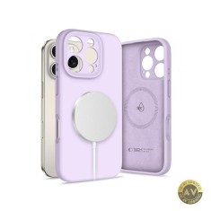 Husa MagSafe pentru Apple iPhone 16 Pro Tech-Protect Liquid Silicone Mov