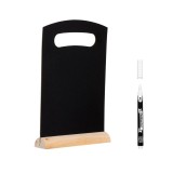 Tabla decorativa neagra, 21x33.5 cm, Carioca inclusa, ATU-087881, Oem