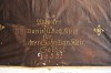 Peretar sasesc vechi lucrat manual cu tiv cu fie metalic auriu datat 1855