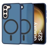 Husa Samsung Galaxy S23 Plus Techsuit HaloFrost&Atilde;&sbquo;&Acirc;&nbsp;MagSafe Series, bleumarin