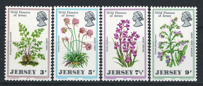 Jersey 1972 Mi 61/64 MNH - Flori salbatice