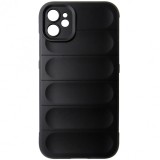 Husa tip capac spate silicon cauciucat negru pentru Apple iPhone 11