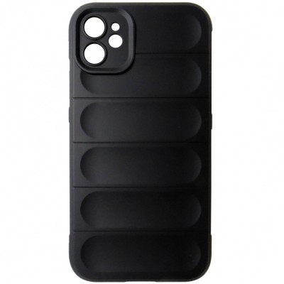 Husa tip capac spate silicon cauciucat negru pentru Apple iPhone 11 foto