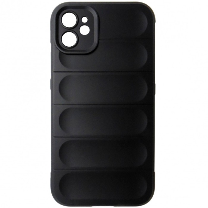 Husa tip capac spate silicon cauciucat negru pentru Apple iPhone 11