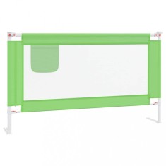 Balustrada de protec?ie pat copii, verde, 140x25 cm, textil foto
