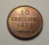 San Marino 10 Centesimi 1938 UNC Superba, Europa