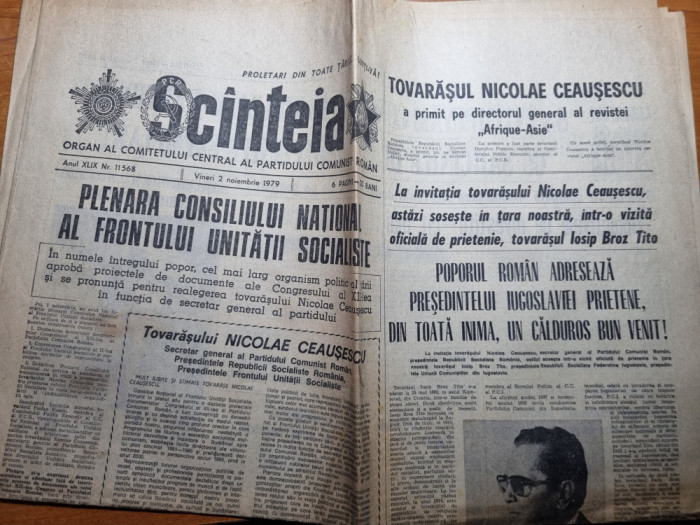 scanteia 2 noiembrie 1979-articol tulcea,canalul dunare marea neagra