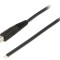 Cablu DC 5,5/2,1 mm drept 1,5m 2x0,5mm&sup2; negru