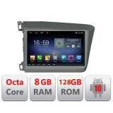Navigatie Honda Civic 2012-2015 F-132 Octa Core cu Android Radio Bluetooth Internet GPS WIFI DSP 8+128GB 4G CarStore Technology