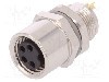 Conector M8, 4 pini, clasa etanseitate IP67, TE Connectivity - T4033014041-000