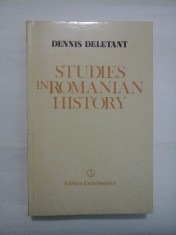 STUDIES IN ROMANIAN HISTORY - DENNIS DELETANT