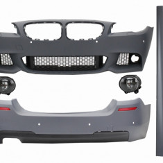 Pachet Exterior BMW F10 Seria 5 (2011-2014) cu Proiectoare Ceata Lumini de Ceata M-Technik Design Performance AutoTuning