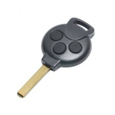 Cheie completa Topautochei&reg; pentru Smart ForTWO 2005-2015, ID46 PCF7941 Chip, 433 Mhz