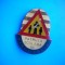 HOPCT ROMANIA INSIGNA VECHE PIONIER -PATRULA SCOLARA DE CIRCULATIE [1 ] D= 35 MM