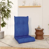 Scaun de podea pliabil, albastru, material textil