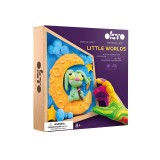 Set creatie wood &amp; craft - little worlds, 21*21cm - bunny moon
