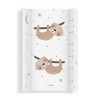 Saltea Infasat Bebe Klups Sloths 70x47 cm Moale, Protectii Laterale, PVC Fara Ftalati, Produs in Polonia