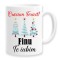 Cana alba personalizata Craciun Fericit Finu, Te iubim, INOVATIX&reg;. 330ml
