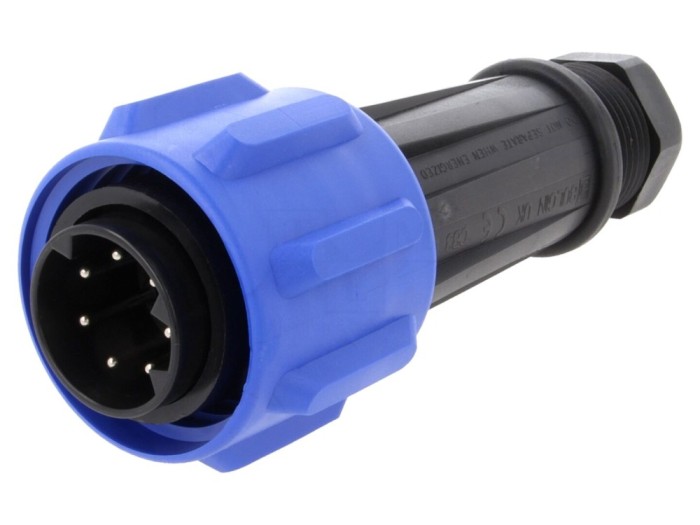 Conector circular tată 7 pini IP68