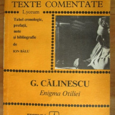 George Calinescu - Enigma Otiliei ( texte comentate )