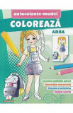 Coloreaza Anna. Autocolante model