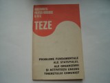 Problemele fundamentale ale statului, ale organizarii si activitatii Uniunii Tineretului Comunist - UTC, 1981, Alta editura