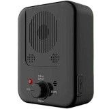 Dispozitiv anti-latrat ultrasonic pentru caini, QttvbTna, IPX4, 15 - 30 kHz, 6 luni - 8 ani, 11.7 x 9.3 x 5.4 cm, Negru