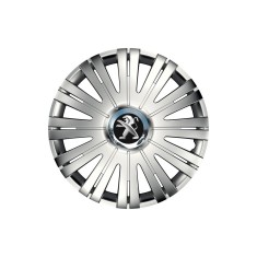 Set 4 capace roti Cu Inel Cromat Active R16 pentru gama auto Peugeot foto