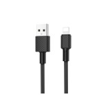 Hoco Carbon X29 cablu de date USB la IPHONE Lightning-Lungime 1 Metru-Culoare Negru