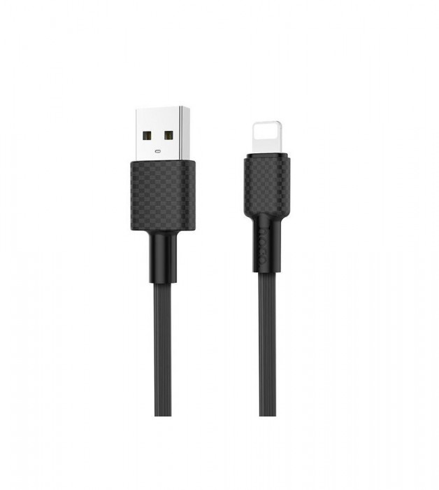 Hoco Carbon X29 cablu de date USB la IPHONE Lightning-Lungime 1 Metru-Culoare Negru