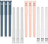 Set 12 pixuri multicolore 14.5 cm scrie-sterge cu cerneala albastra, varf 0.5 mm