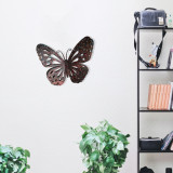 Decoratiune de perete, Butterfly Multicolor, Metal, Produs lucrat manual, Multicolor, Enzo