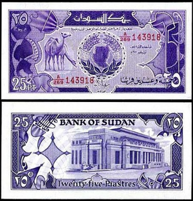 Sudan 1987 - 25 piastres UNC foto
