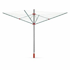 Uscator rufe de exterior, rotativ, 4 brate, capacitate uscare 40 m, rezistent la UV si intemperii foto