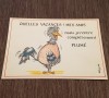 Carte Poștală Umoristică Vintage – „QUELLES VACANCES! MES AMIS", Pasăre Jumulită, Ilustrație, Necirculata, Printata