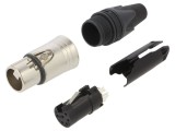 Conector XLR mufă mamă 6 PIN drept
