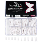 Cumpara ieftin Tipsuri Unghii False SensoPRO Milano French White, 500 buc